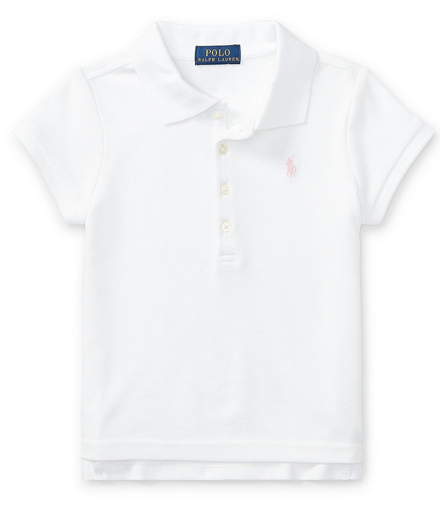 Ralph Lauren Childrenswear Little Girls 2T-6X Mesh Polo Shirt | Dillards