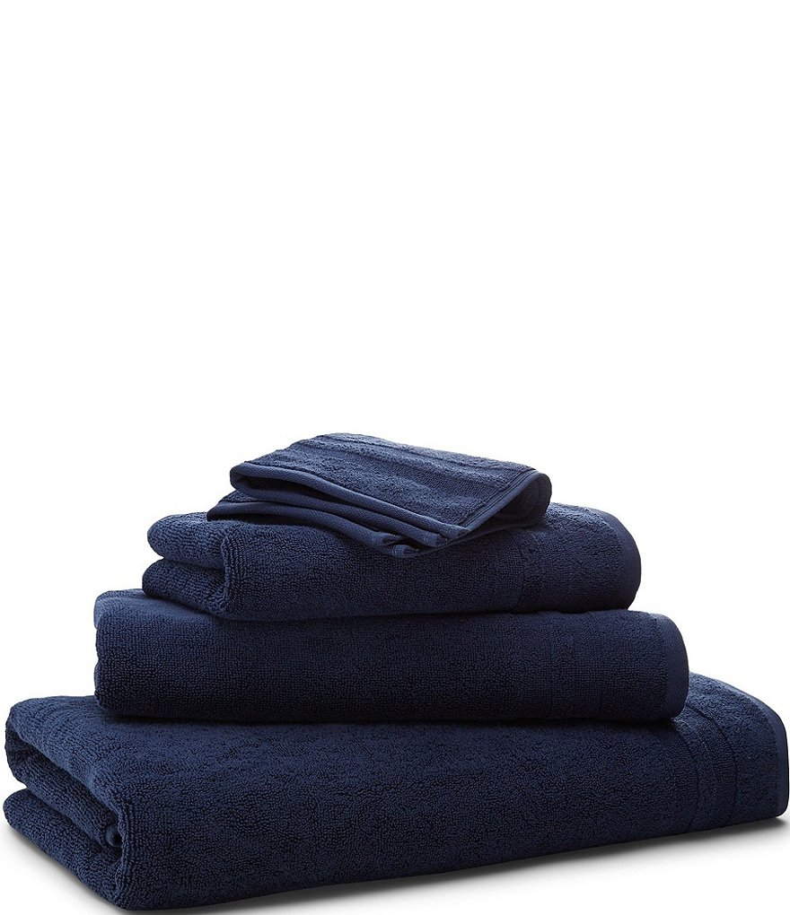 Lauren Ralph Lauren Home Sanders Diamond Bath Towels, Navy Blue, Hand Towel  - Yahoo Shopping