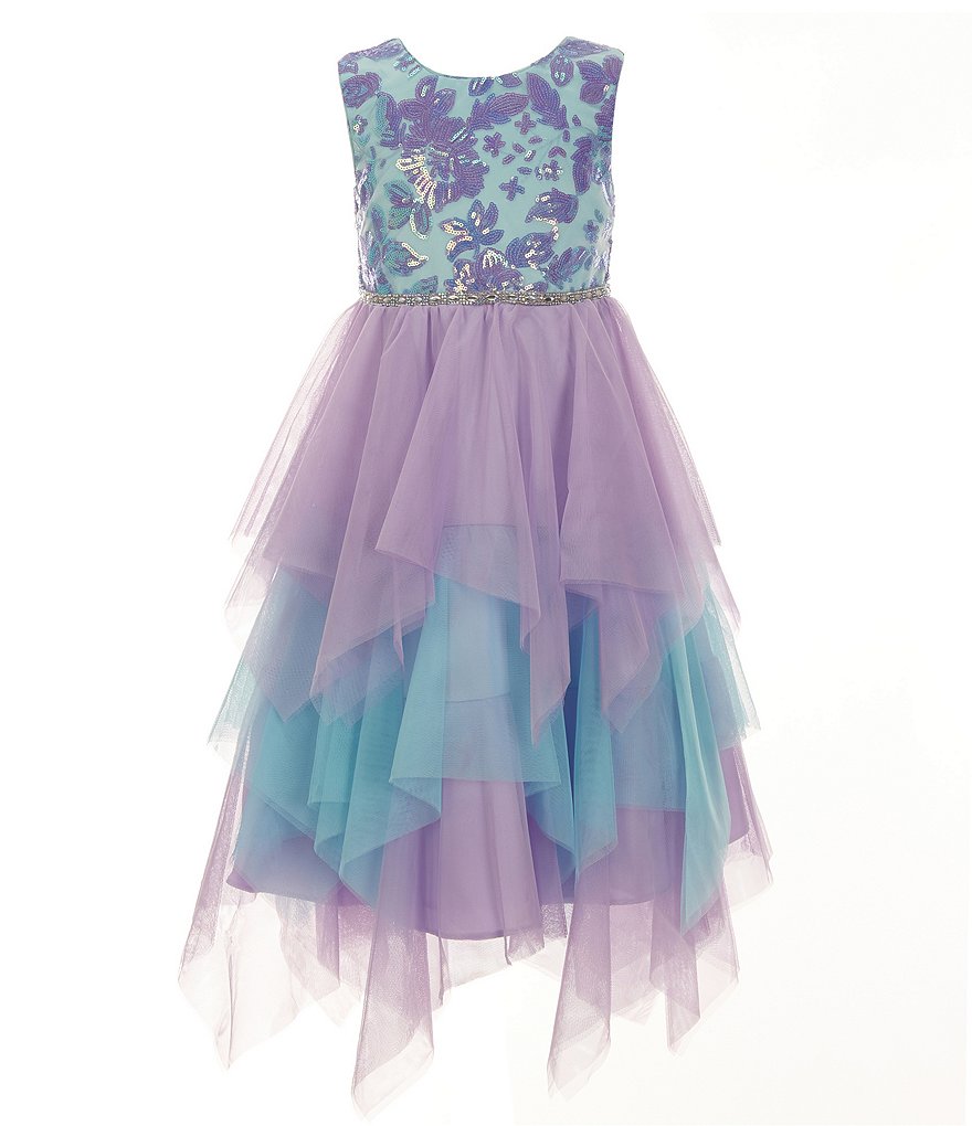 Rare Editions Girls Purple Dress