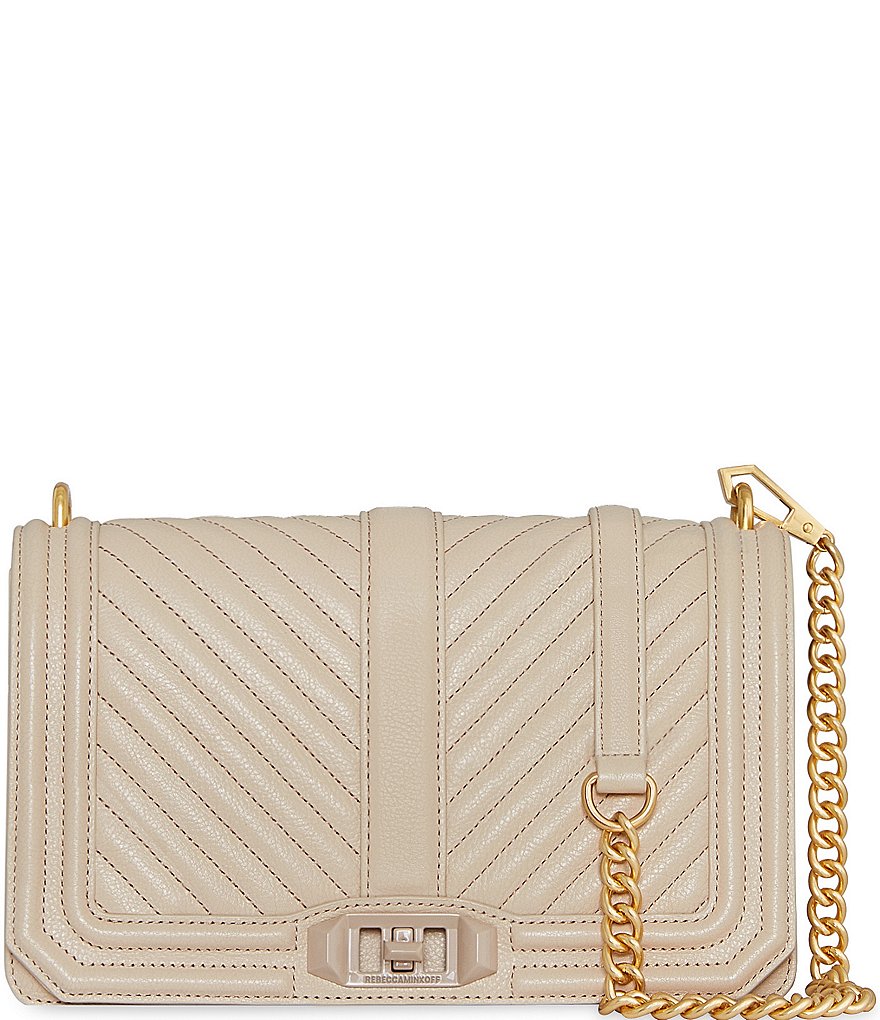 REBECCA MINKOFF Chevron Quilted Love Crossbody Bag Dillard s