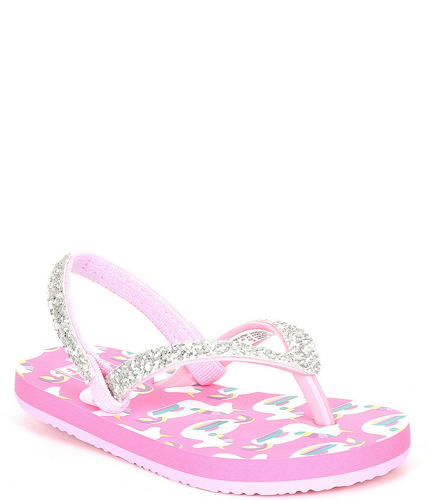 Reef Girls' Little Stargazer Unicorn Print Flip-Flops (Infant) | Dillard's