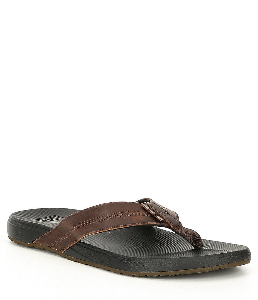 Reef Men's Cushion Bounce Phantom Leather Flip Flops | Dillard's