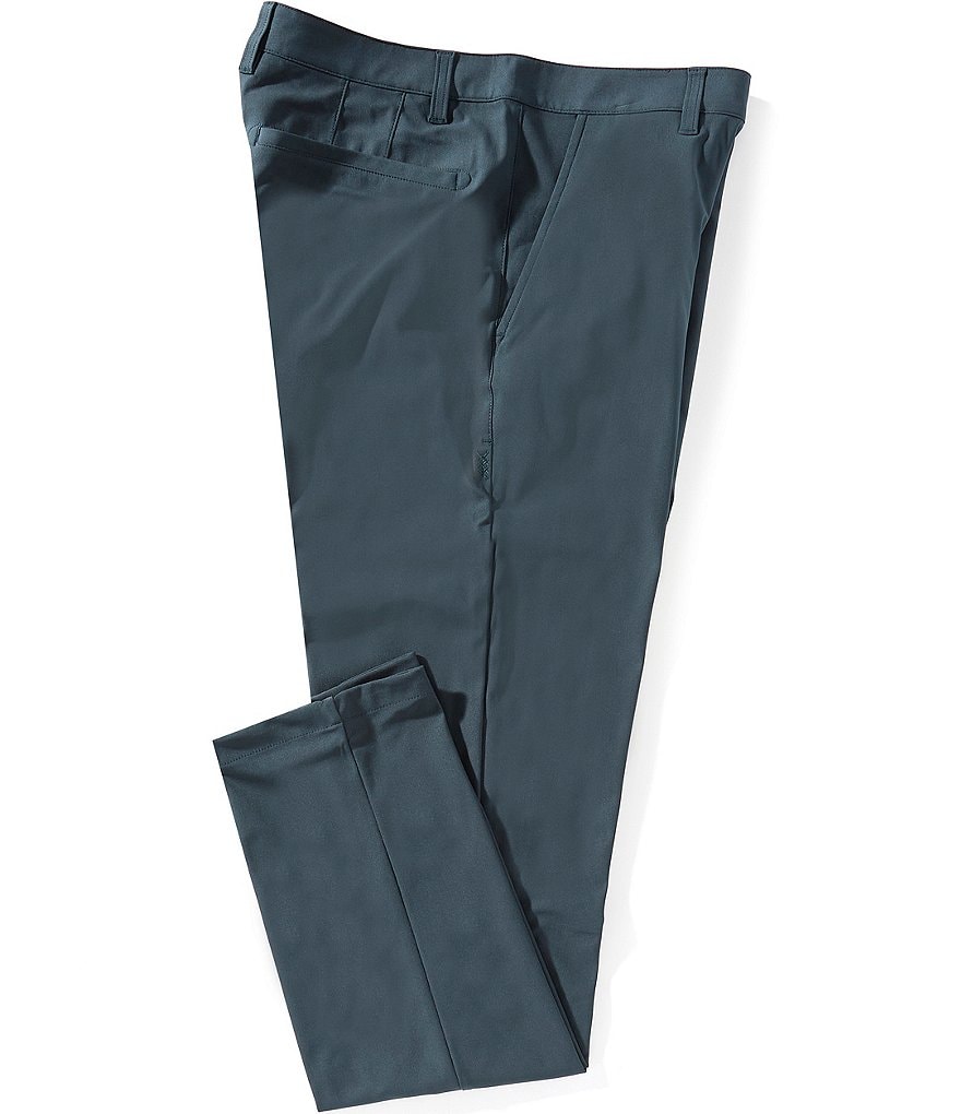 RHONE Slim Fit Flat Front Commuter Stretch Pants | Dillard's