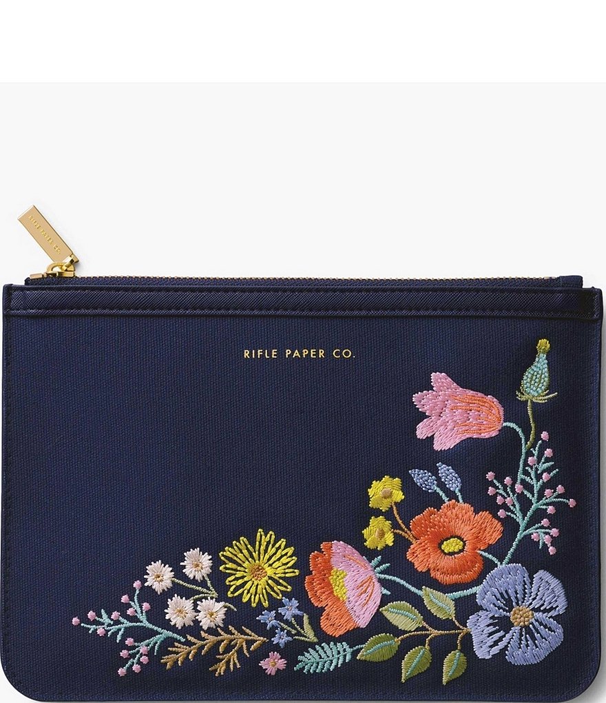 Rifle Paper Co. Embroidered Bramble Small Cosmetic Pouch