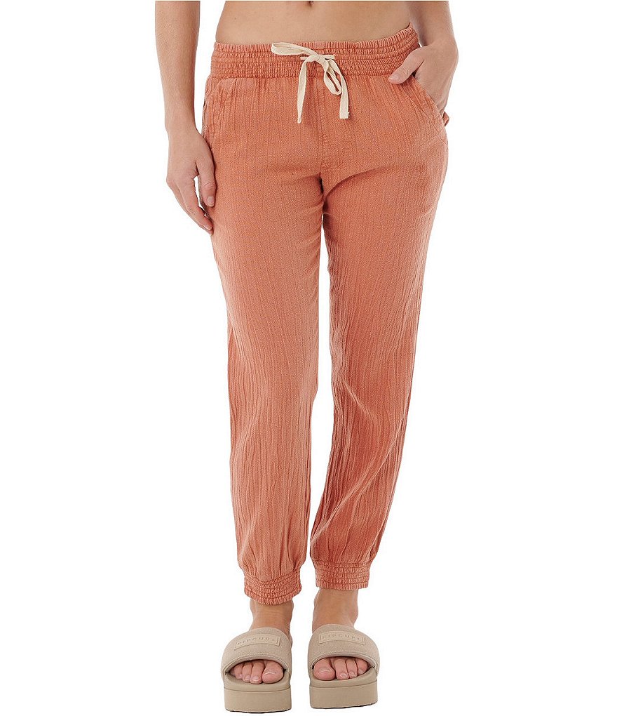 Rip Curl Classic Surf Relaxed Fit Textured Canvas Jogger Pants