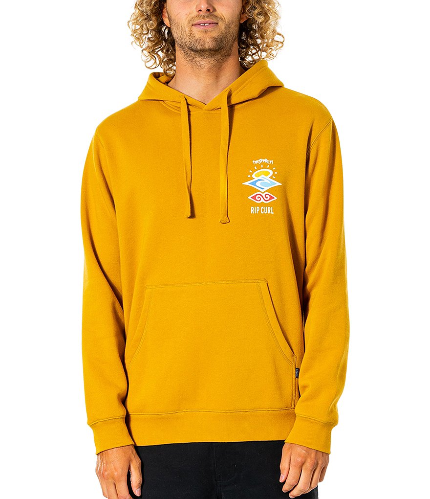 Rip Curl Search Icon Pullover Hoody in Cement Marle 