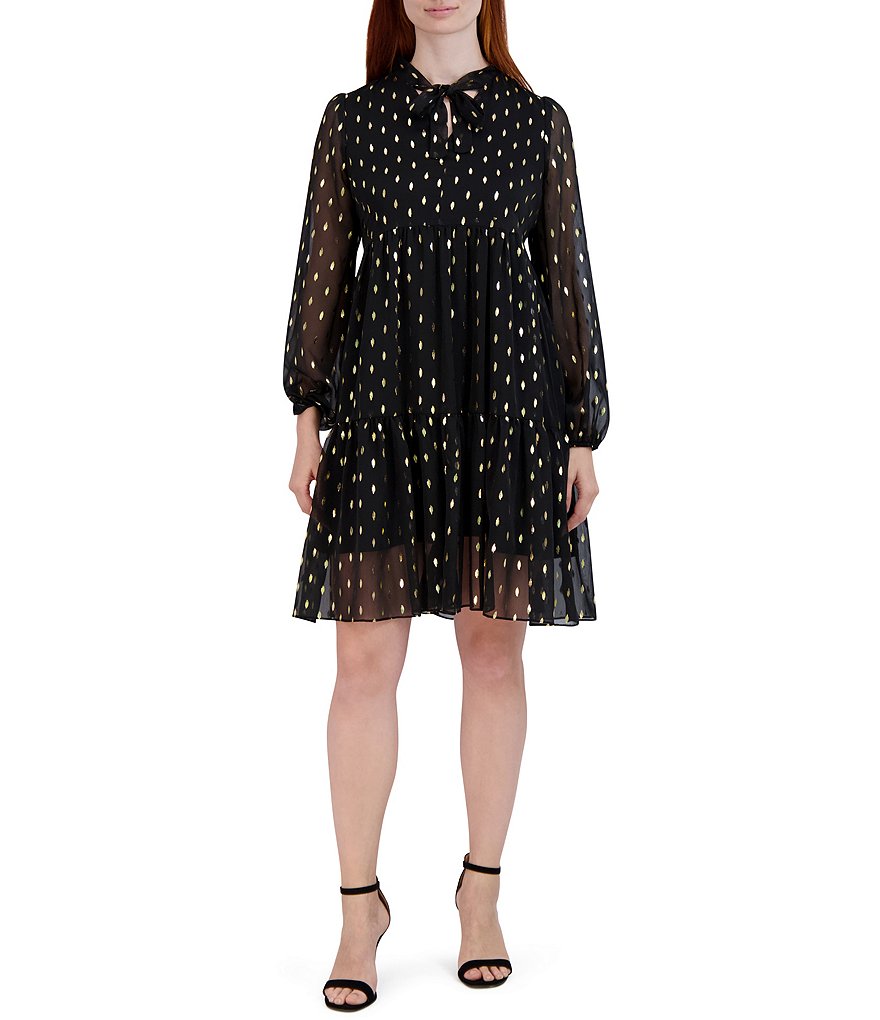 Dillards polka dot dress best sale