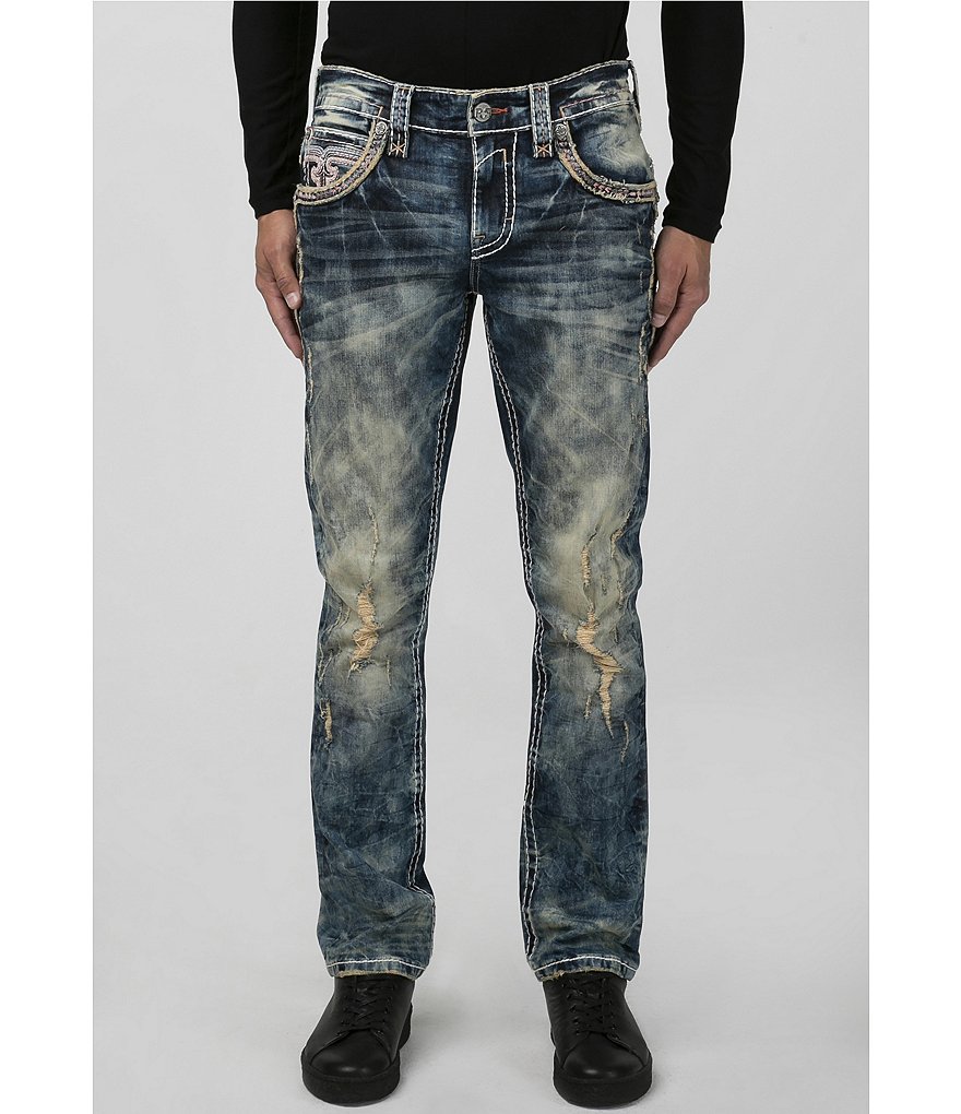 dillards mens rock revival jeans