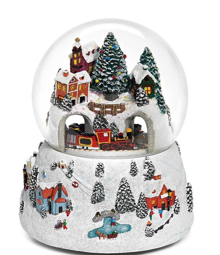 Roman Musical Rotating Village Snowglobe | Dillard's