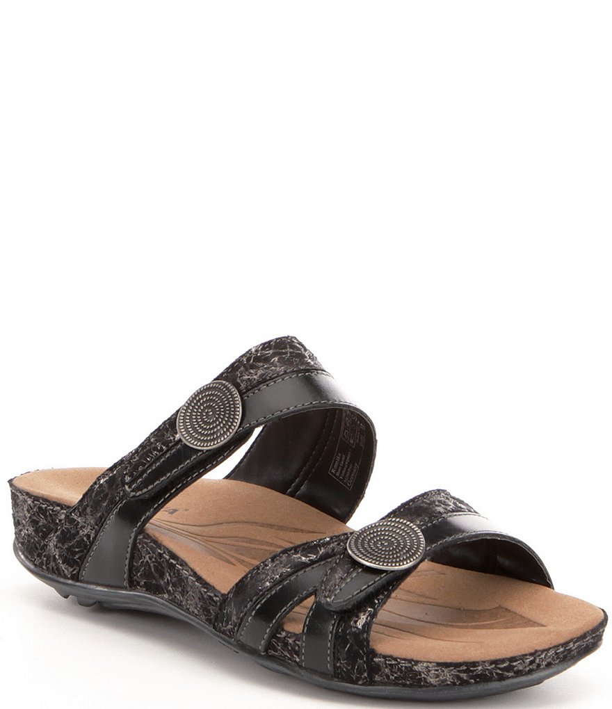 Romika Fidschi 22 Banded Leather Slide Sandals | Dillard's