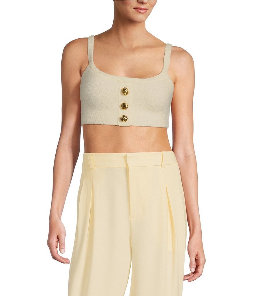 Ronny Kobo Kara Two-Tone Bralette Top - ShopStyle