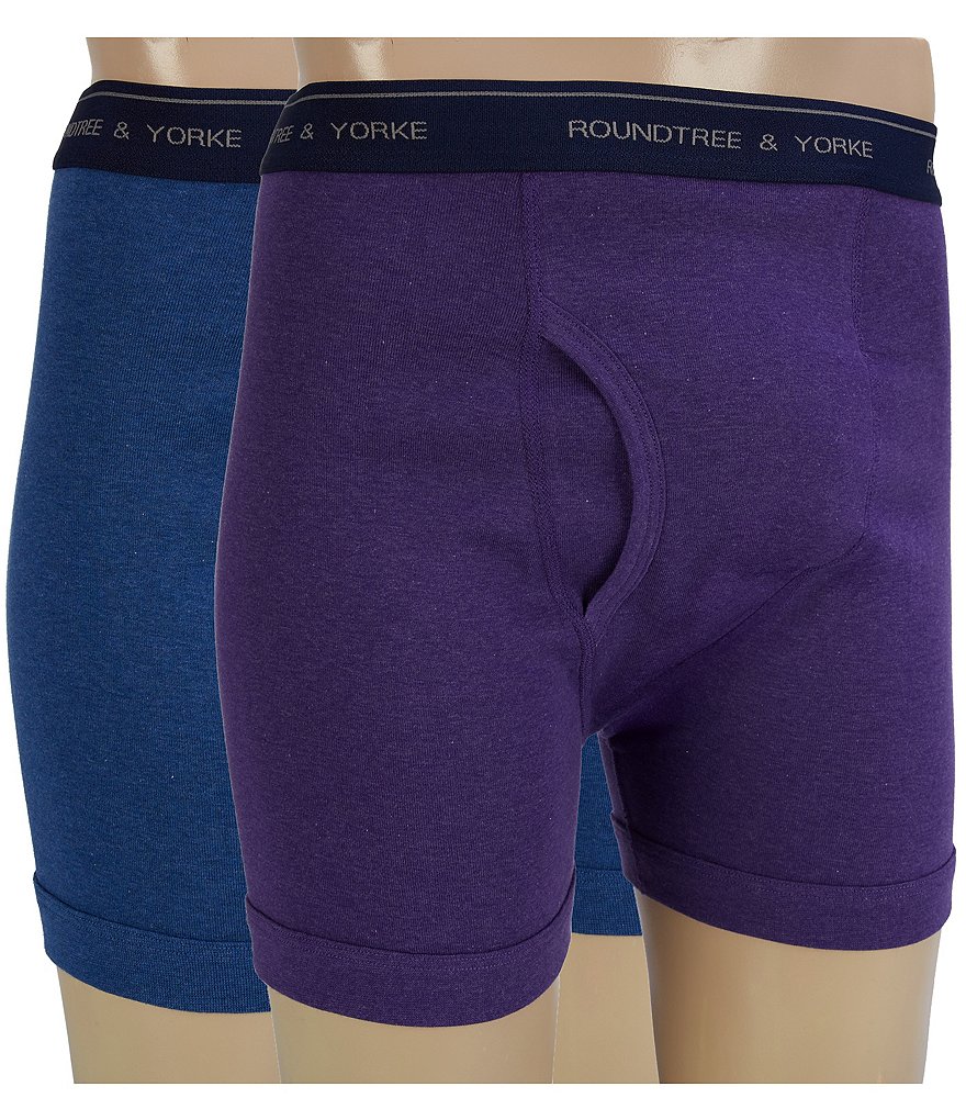 Roundtree & Yorke 6#double; Inseam Boxer Briefs 2-Pack