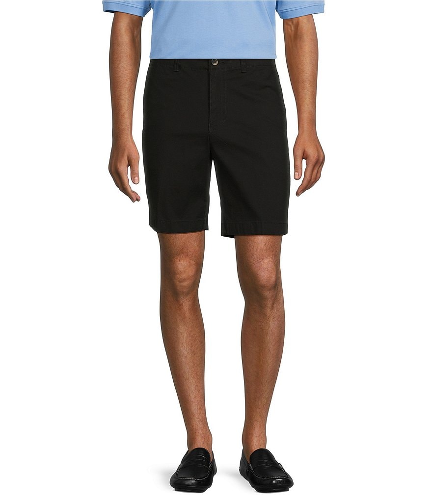 Buy the Mens Regular Fit Flat Front Slash Pockets Chino Shorts Size 36