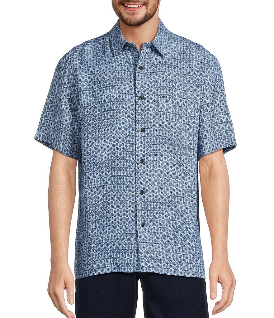Roundtree & Yorke Big & Tall Short Sleeve Shell Print Roundtree & Yorke Big & Tall Short Sleeve Shell Print