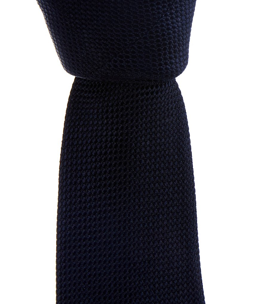 Roundtree & Yorke Big & Tall Valley Solid 3 3/8#double; Silk Tie