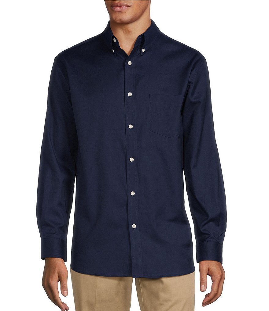 long collar button down shirt