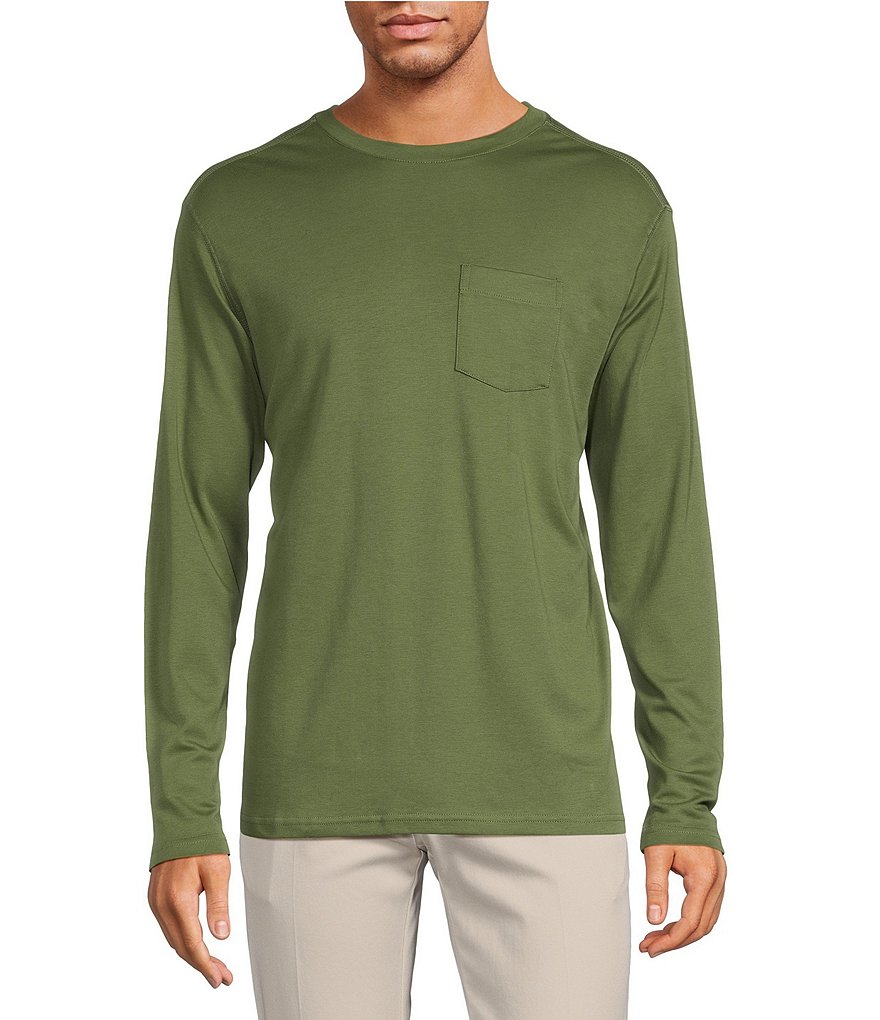 Turtle Circle Adult Olive Green Long Sleeve T-Shirt Large