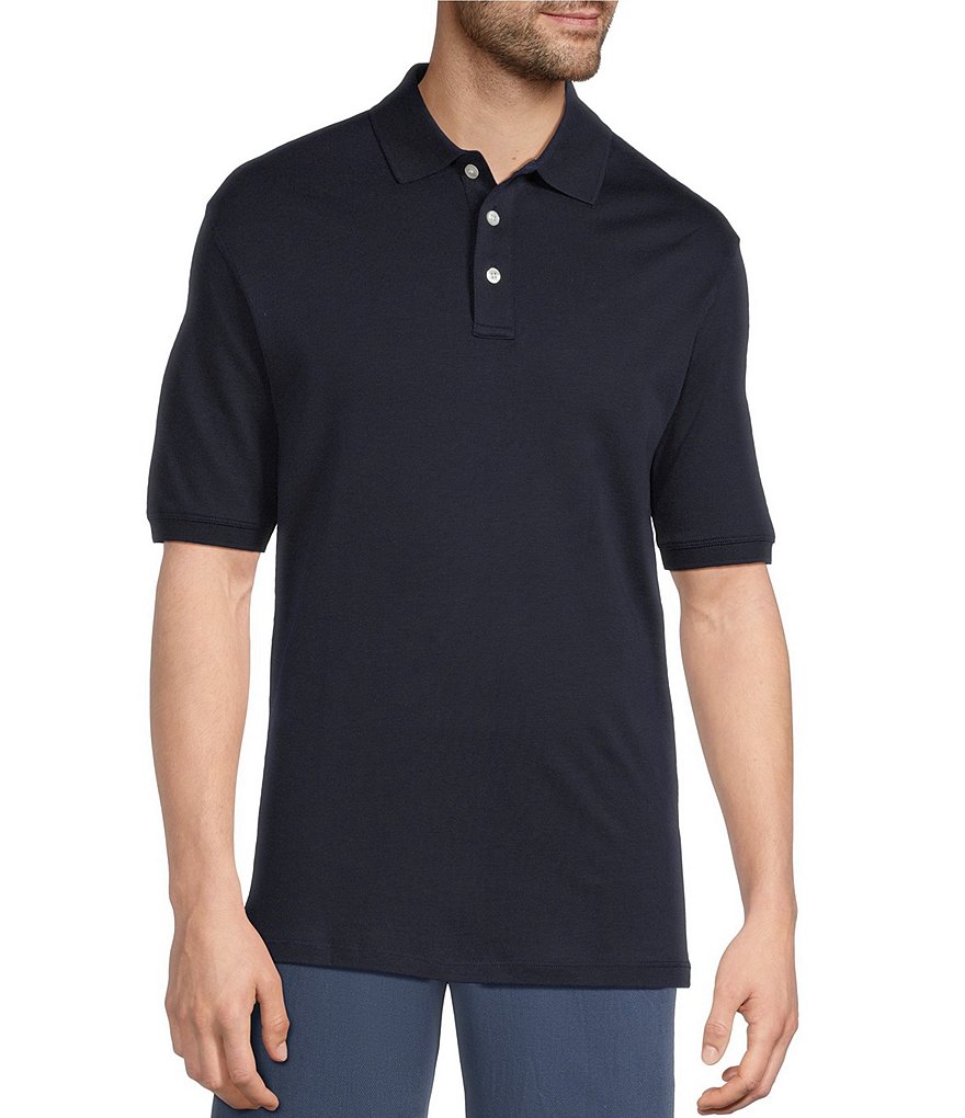 Roundtree & Yorke Supima Cotton Short Sleeve Solid Polo Shirt