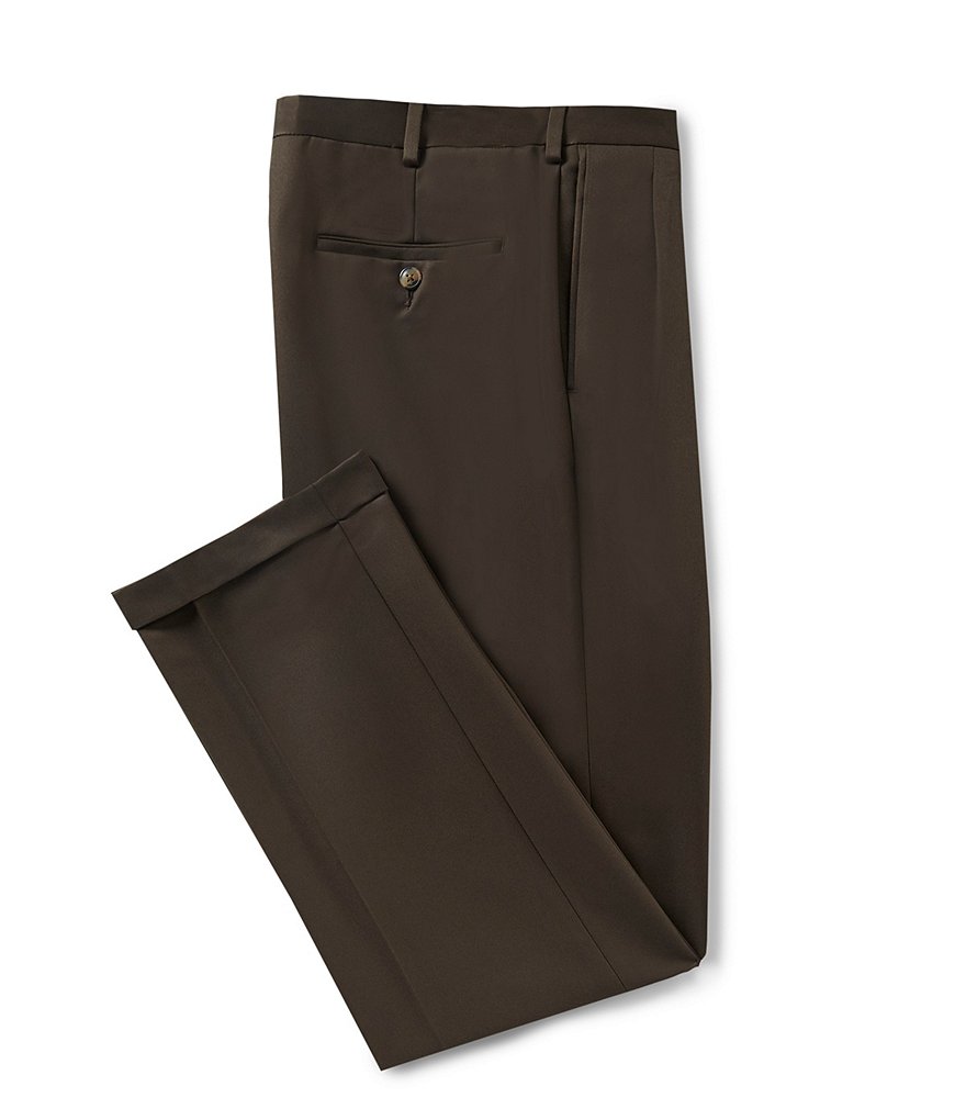 roundtree and yorke travel smart pleated pants