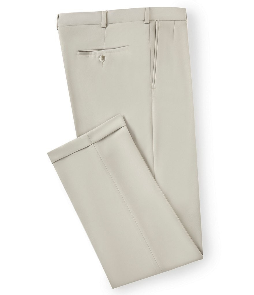 roundtree and yorke travel smart pleated pants