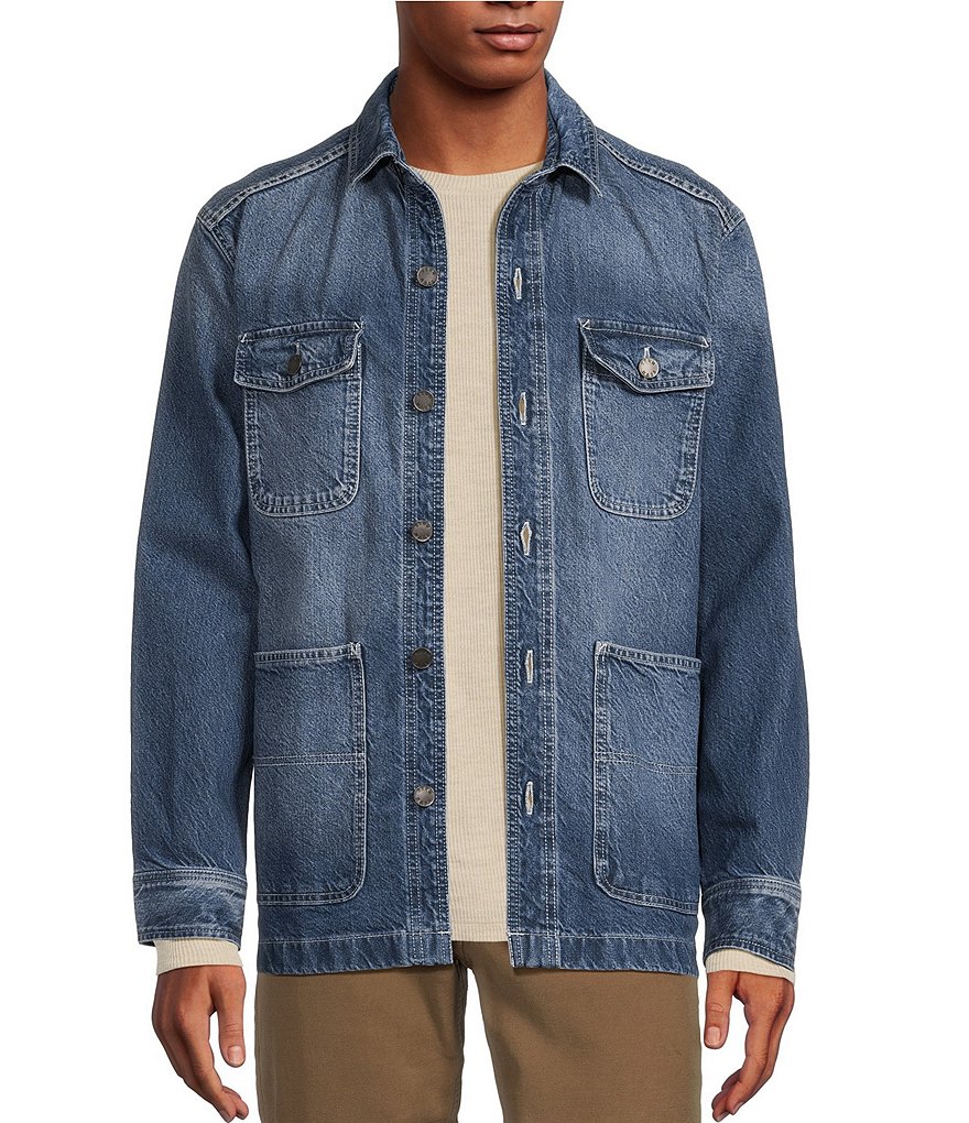 Rowm Into The Blue Collection The Rambler Long Sleeve Indigo Shirt Jacket