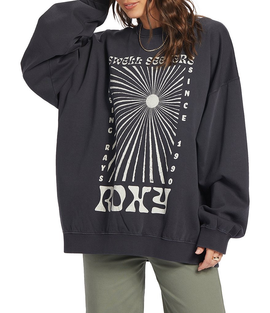 Roxy Lineup Oversized Graphic Sweatshirt | Dillard's