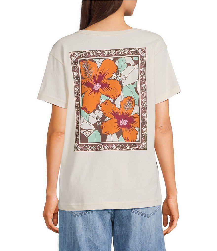 【 ROXY 】 Roxy Nouveau Hibiscus T-Shirt | Dillard's