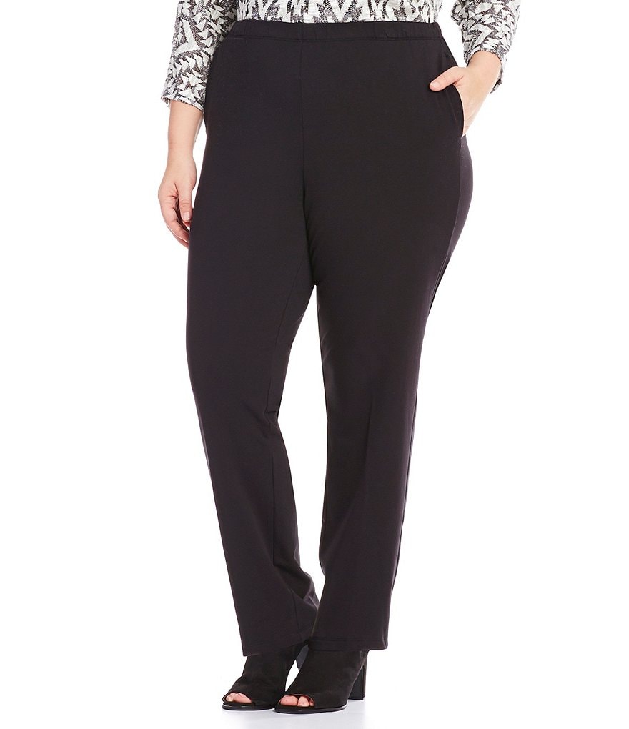 Ruby Rd. Plus Pull-On French Terry Pants | Dillard's