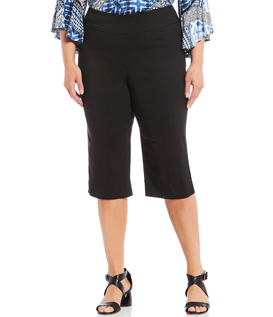 Ruby Rd. Plus Size Pull-On Solar Millennium Tech Clamdigger Capri Pants ...