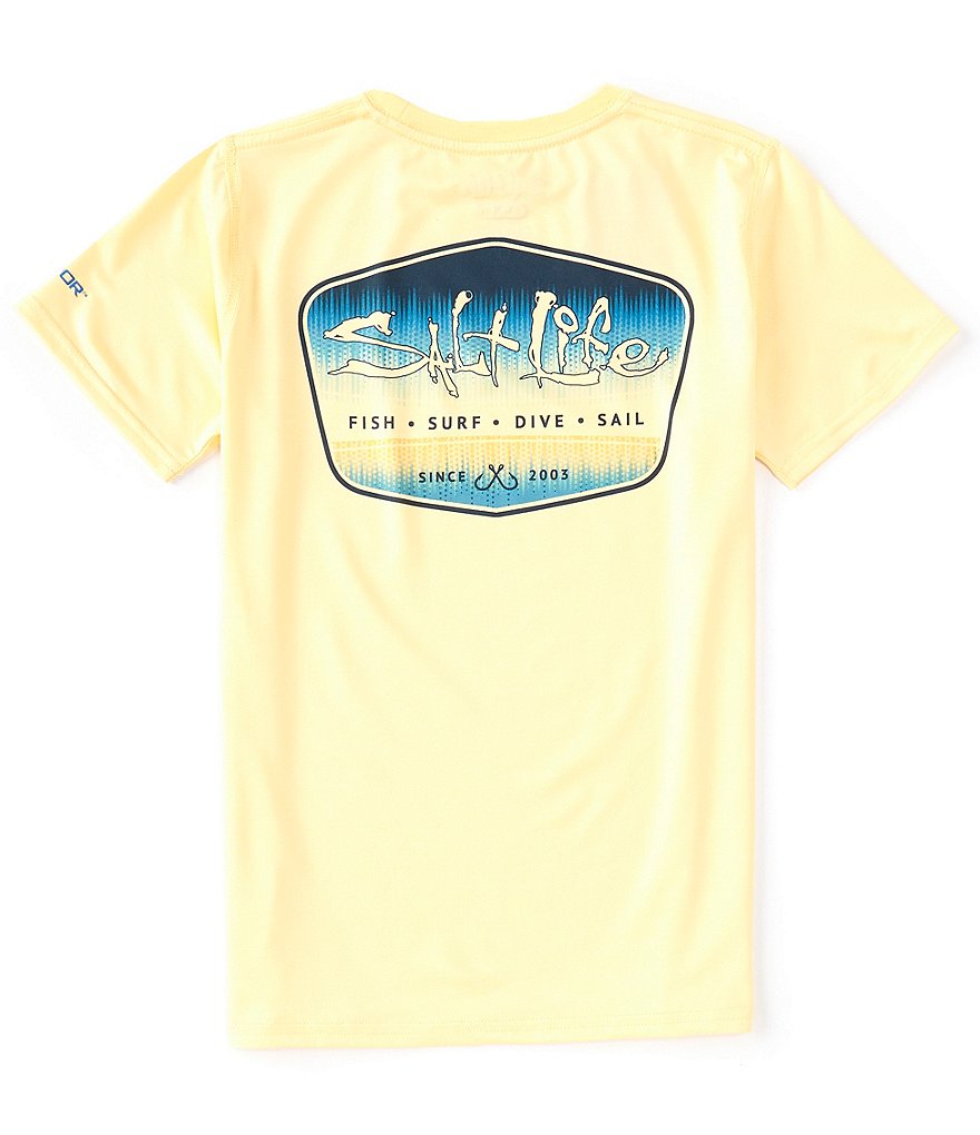 Salt Life Big Boys 6-16 Short-Sleeve Tuna Brigade Fade Graphic T-Shirt ...