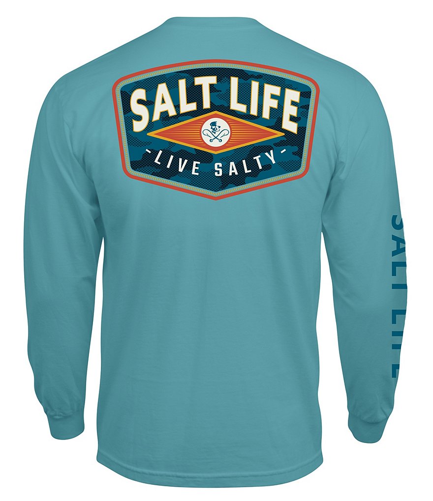 Salt Life Concealed Badge Long-Sleeve T-Shirt | Dillard's