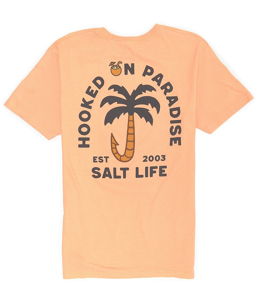 Salt Life Hooked On Paradise Short-Sleeve T-Shirt | Dillard's