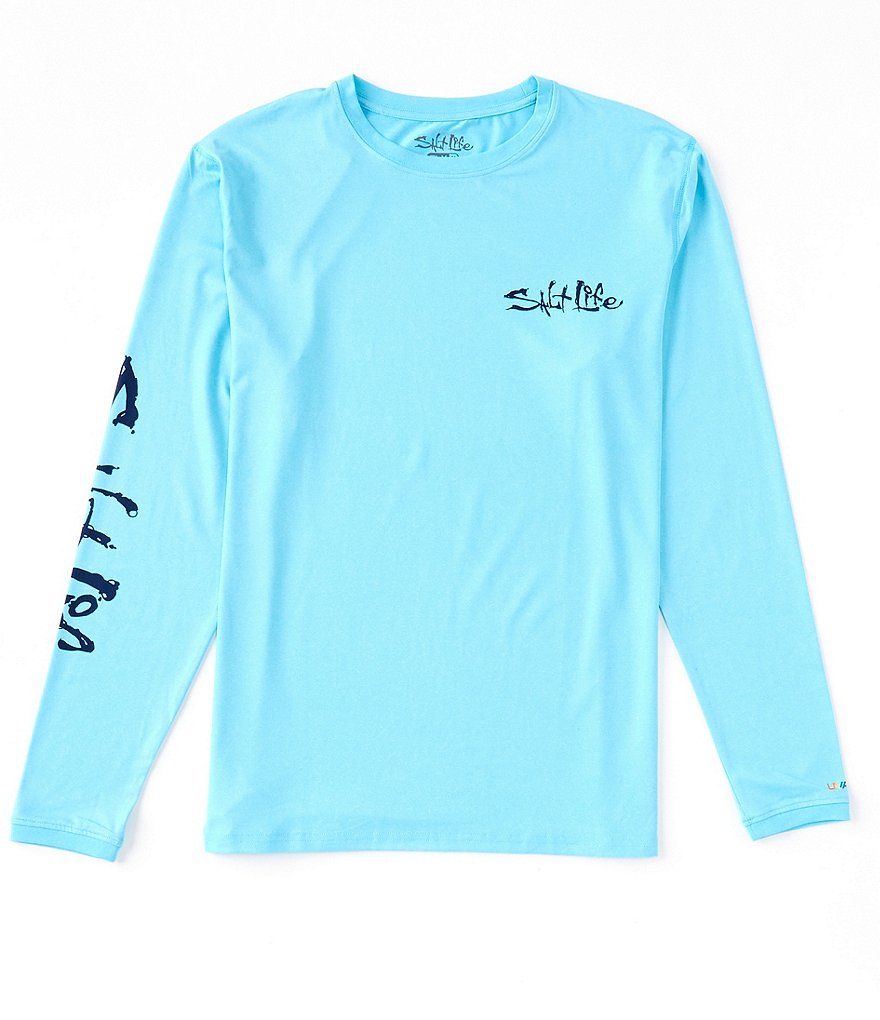 Salt Life Salty Essentials Long Sleeve Crew Neck T-Shirt | Dillard's