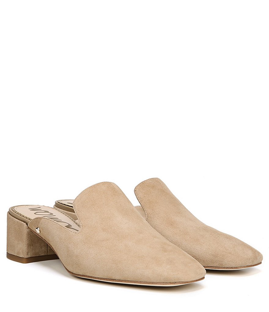 Gentleman/Lady Sam Sam Sam Edelman Adair Suede Slip On Block Heel Mules Beautiful Design 0209fe Gentleman/Lady Sam Sam Sam Edelman Adair Suede Slip On Block Heel Mules Beautiful Design 0209fe