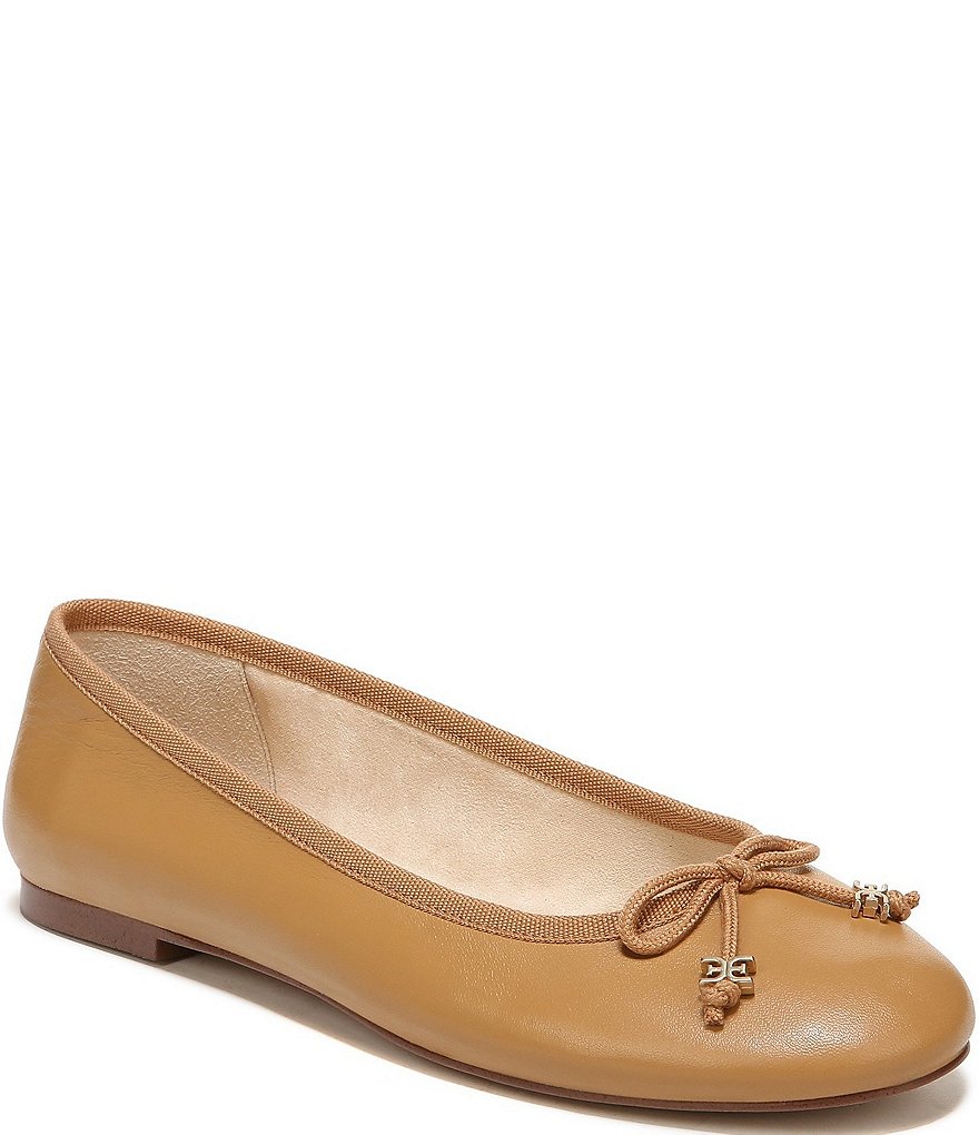 Sam Edelman Felicia Luxe Leather Bow Detail Ballet Flats Dillard s