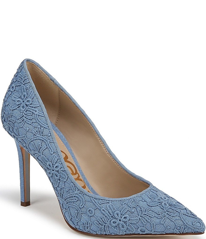 Sam Edelman Hazel Mirror Metallic Pointed Toe Pumps | Dillard's