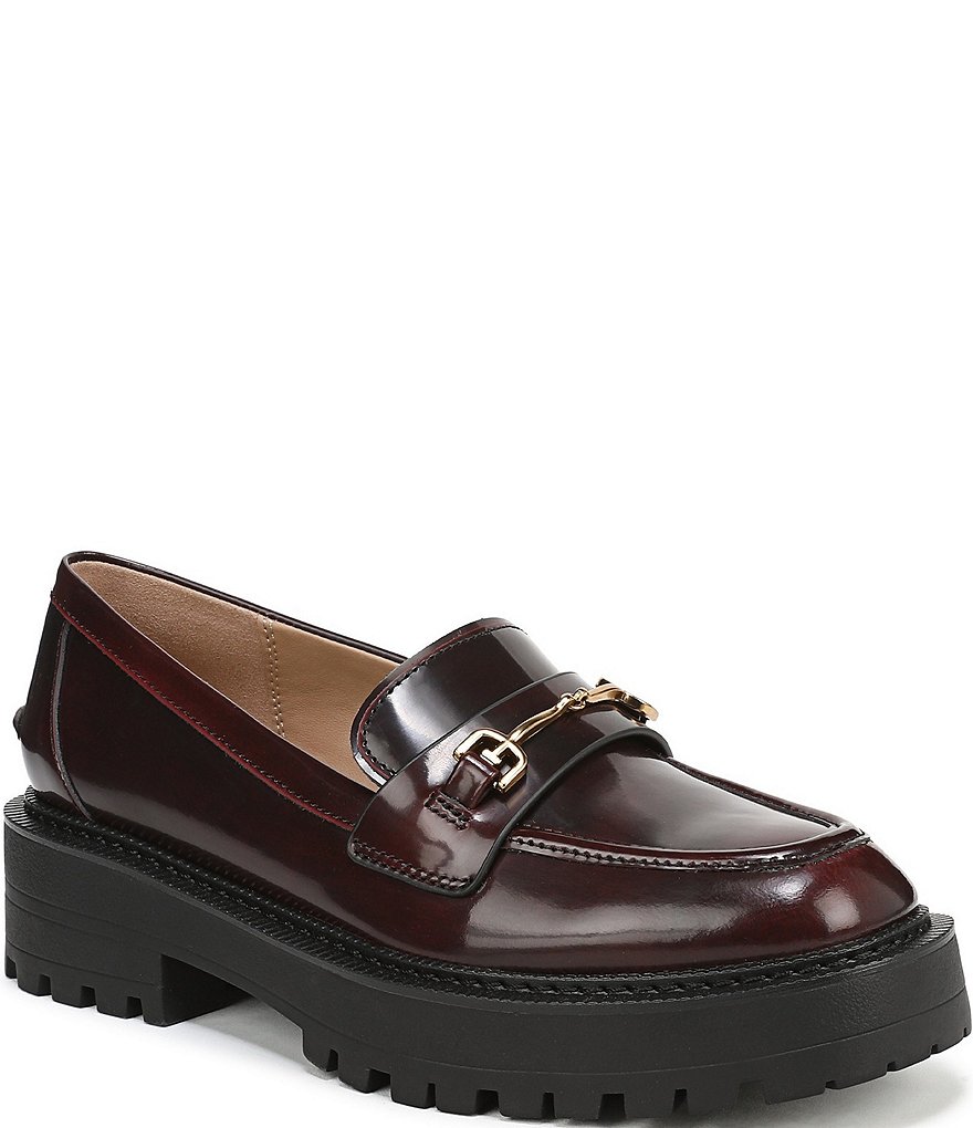 Sam Edelman Lea Leather Bit Buckle Lug Sole Loafers | Dillard's