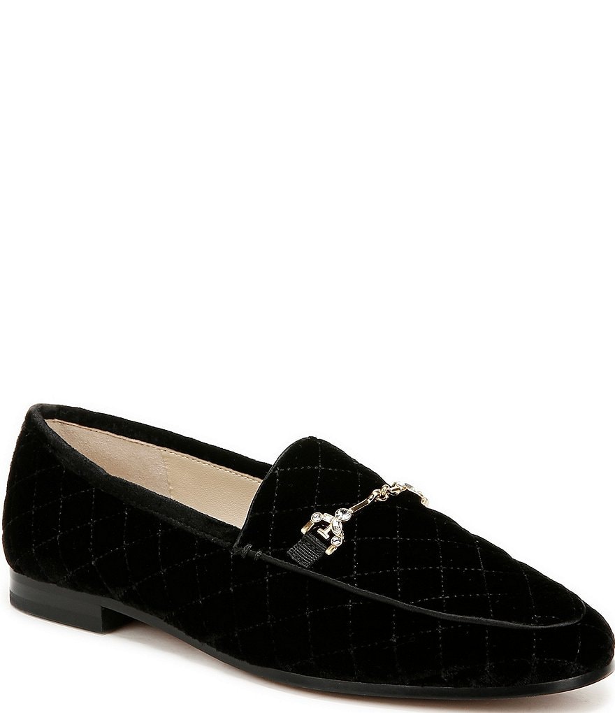 Sam edelman loraine loafer black velvet on sale