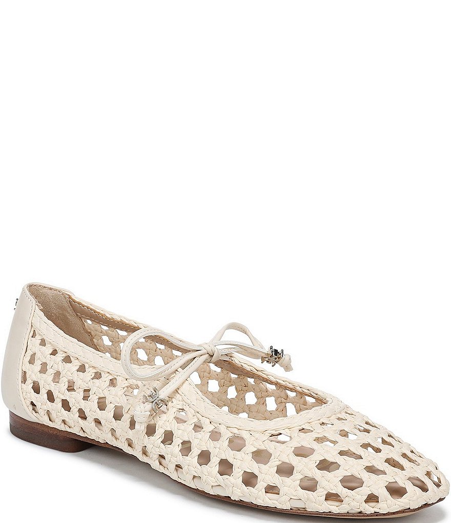Sam Edelman Marcie Woven Raffia Bow Ballet Flats | Dillard's