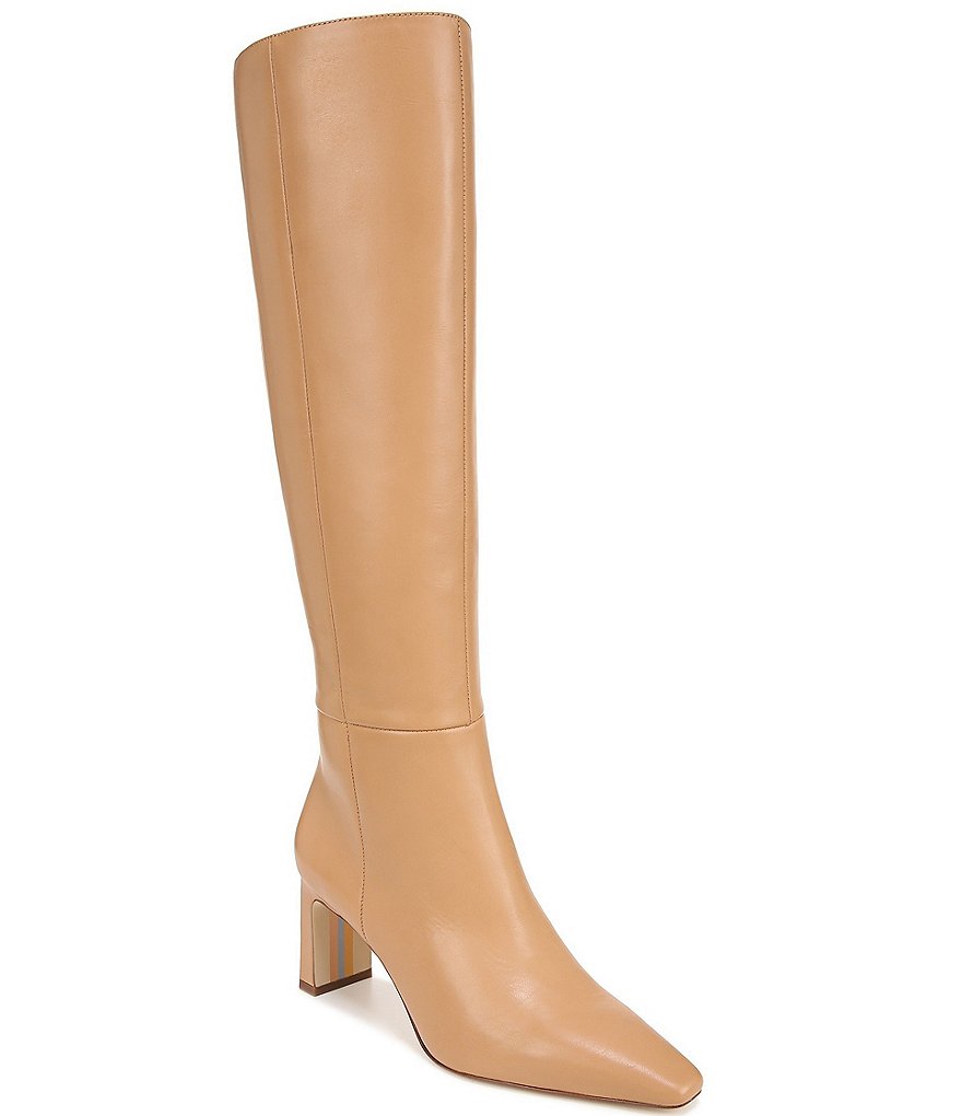 Wide calf hotsell tan leather boots