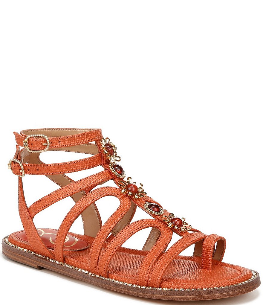 Floral Detail Gladiator Sandal | Top Tier Style