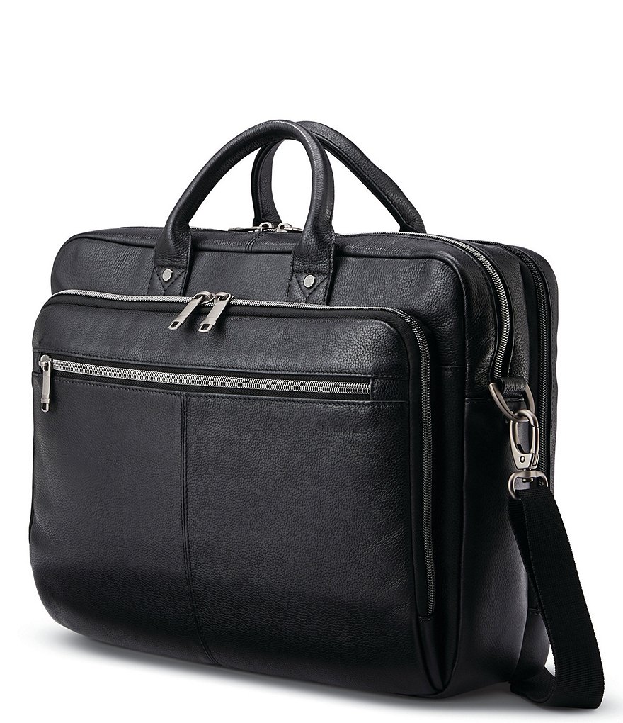 Samsonite Classic Leather Toploader Brief Case | Dillard's