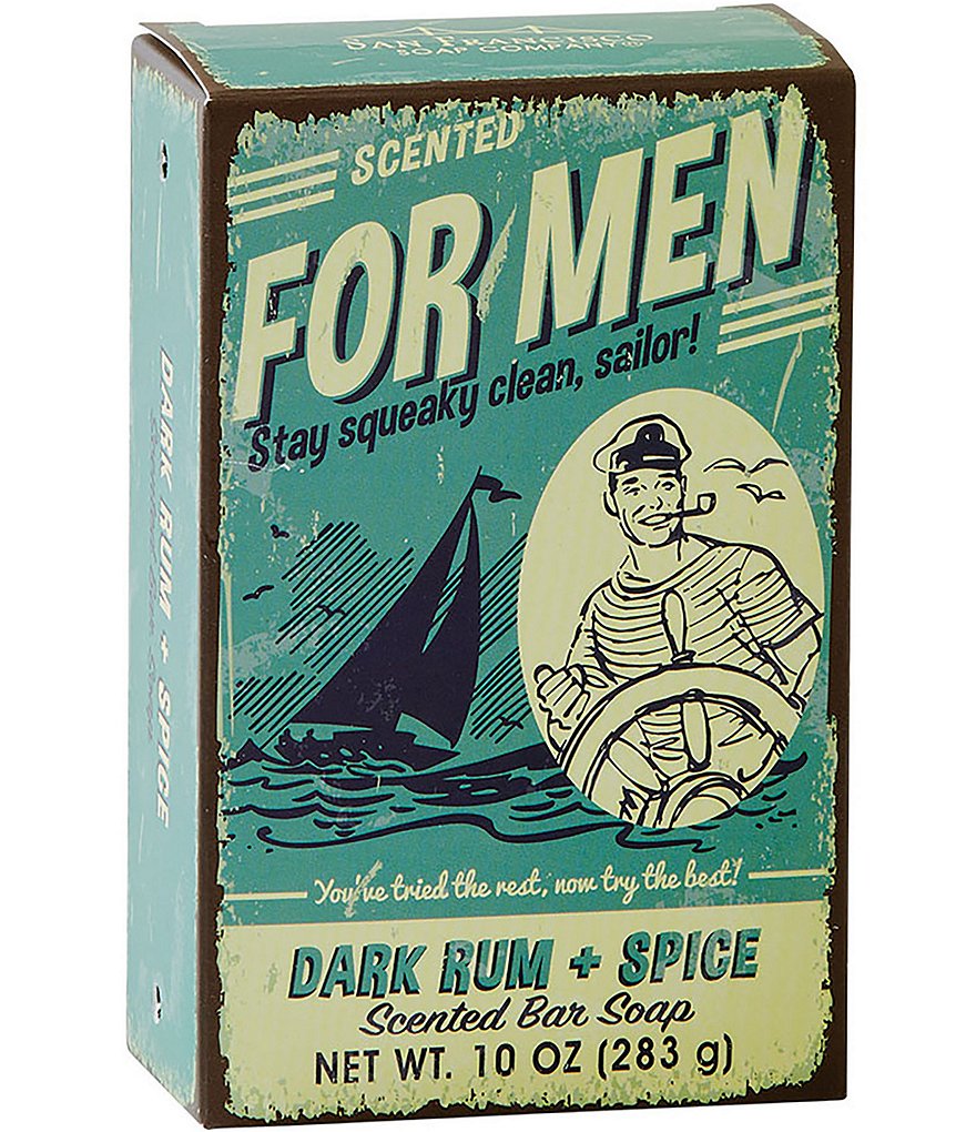 San Francisco Soap Company FOR MEN Scented Bar Soap - Dark Rum & Spice
