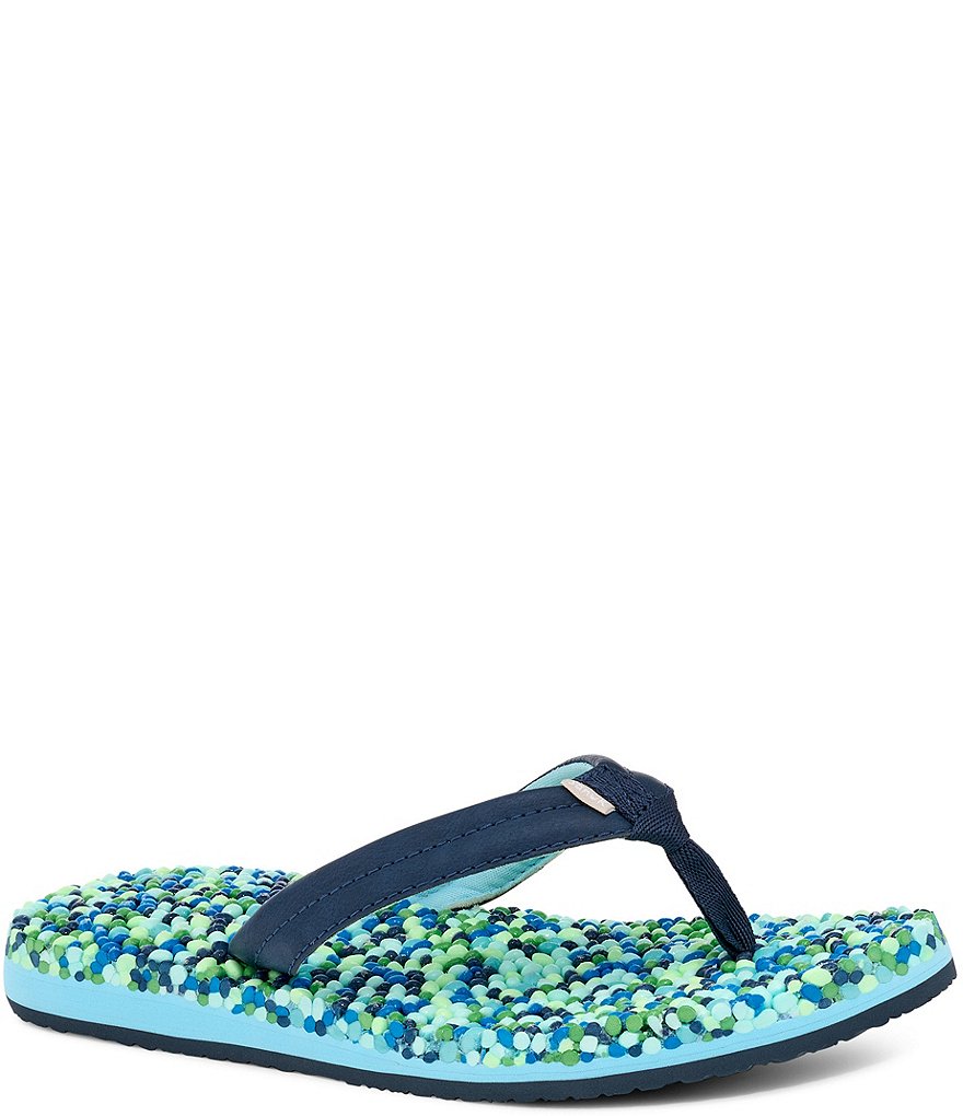 Sanuk Women's Bubblecush Rainbow Flip Flops