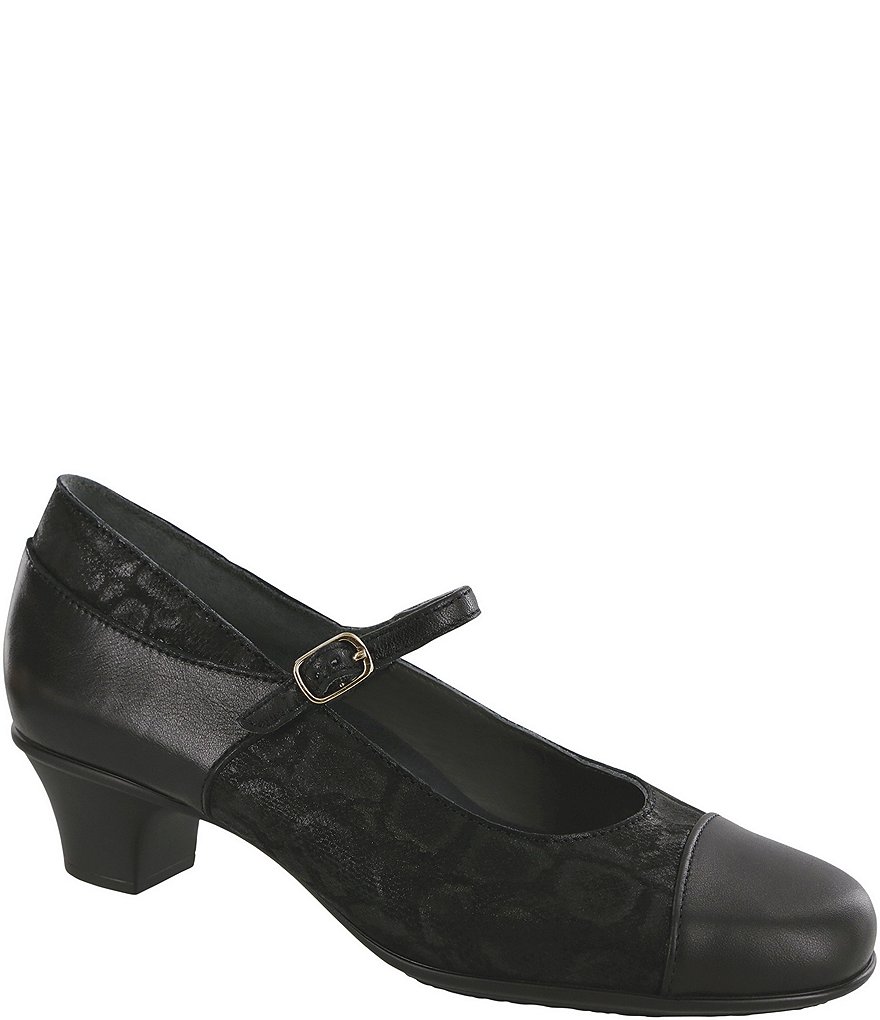 SAS Isabel Leather Kitten Heel Mary Jane Pumps Dillard's