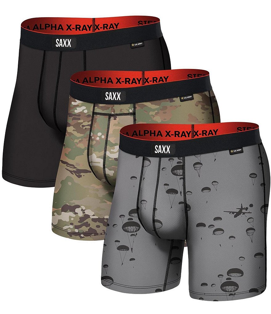 Saxx Multi-Sport Mesh Boxer Brief Fly 3-Pack