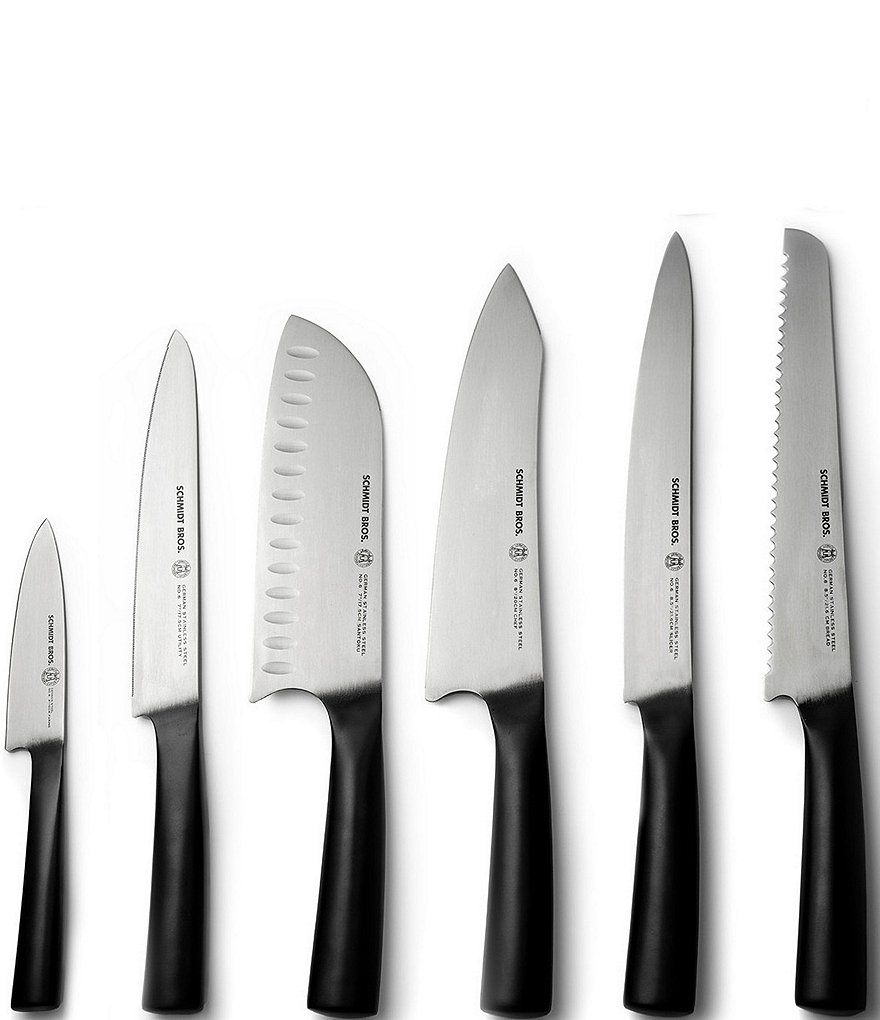 Schmidt Brothers Cutlery Carbon 6 Knife Block Set - Thumbnail 4