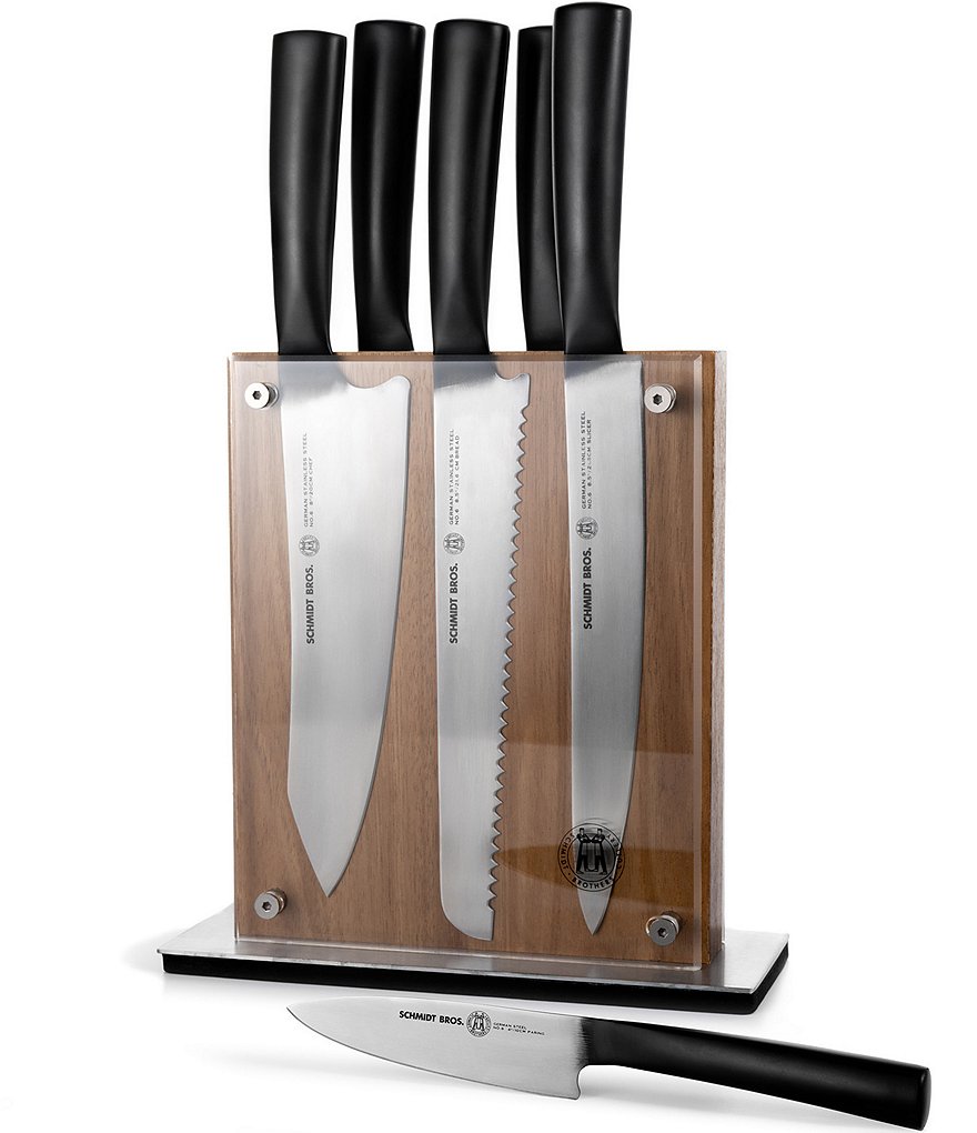 Schmidt Brothers Cutlery Carbon 6 Knife Block Set - Thumbnail 2