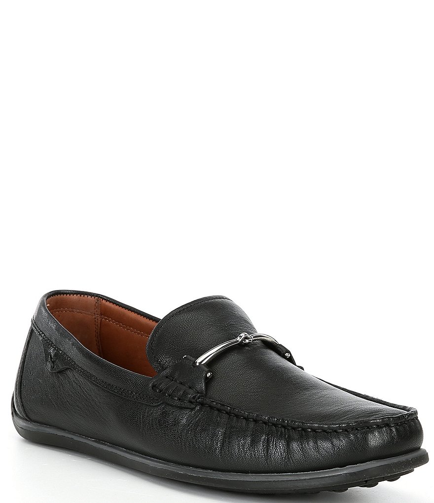 Men's Darion Leather Bit Buckle Driver Loafers