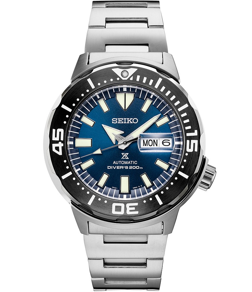 Seiko Prospex Stainless Steel Men's Automatic Diver Watch | Dillard's